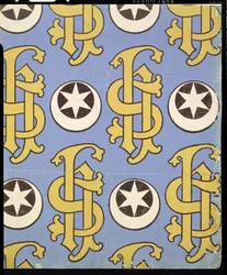Star and Clef Ecclesiastical Wallpaper Design